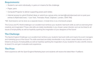 The MyKindaCrowd Sports England Challenge