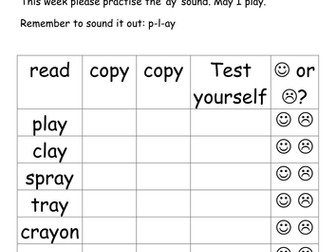 Phase 5 spellings week by week