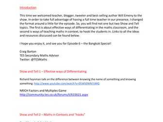 TES Maths Podcast - Differentiation