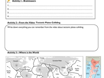 Tectonic Plates Colliding