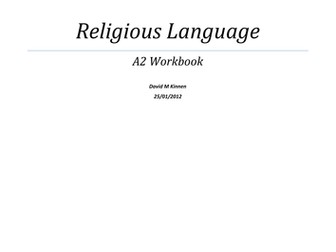 Religious Language - A2 Philosophy Workbook