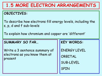 1.5 More Electron Arrangements