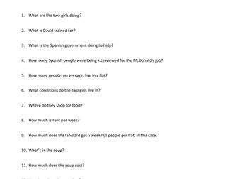 Spanish People Looking for Work in the UK: video