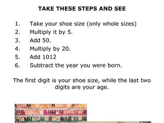 Your Shoes can Tell You Your Age
