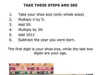 Your Shoes can Tell You Your Age