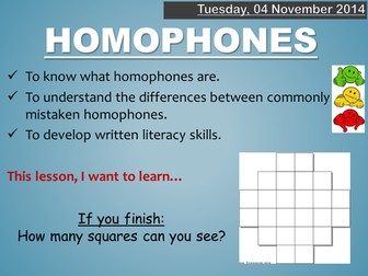 Homophones