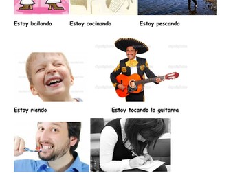 Charades Spanish -  Present Continuous tense