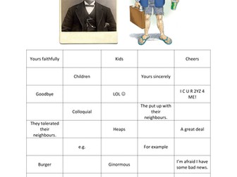 PURPOSE, AUDIENCE and FORM: KS3/KS4 literacy