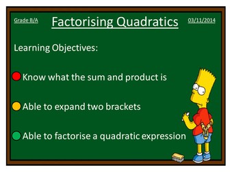 Factorising Quadratic Expressions