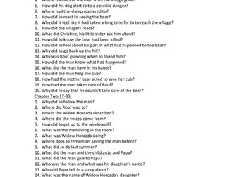 Waiting For Anya novel review questions