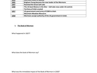 The Mormons - American West