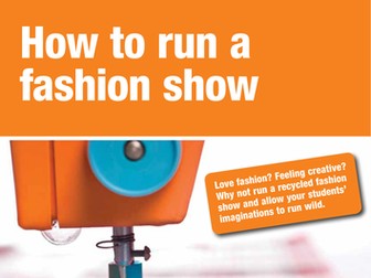 How to run a fashion show