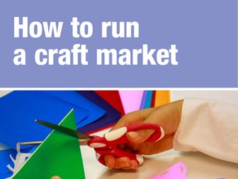 How to run a craft market