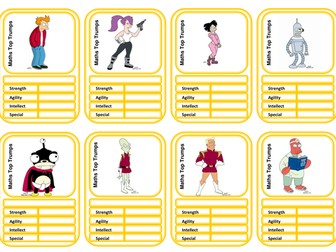 Differentiated Top Trump Templates