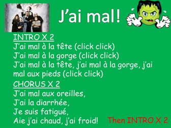 French Song to the Addams Family - J'ai Mal