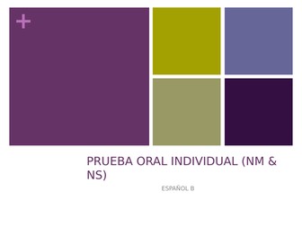 Individual Spanish Oral IB - information