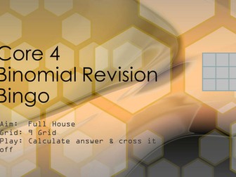 Binomial Expansion Bingo