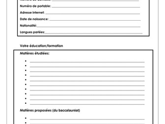 French CV and Interview Questions.