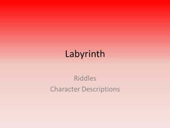 Labyrinth Character Riddles