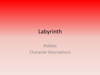 Labyrinth Character Riddles