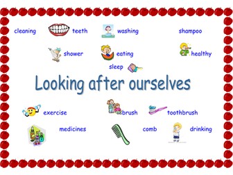 Looking after yourself; KS1 science topic