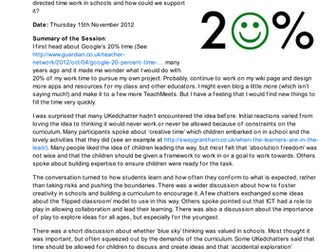 124 – Could Google’s 20% project work in school?
