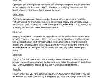 perpendicular and angle bisects