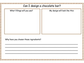 KS1 Design topic: Can I design a chocolate bar?