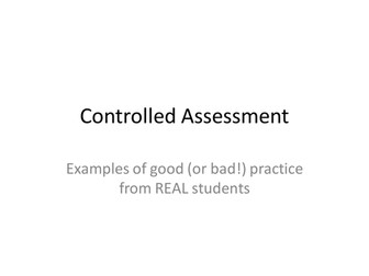 Controlled Assessment on Health and Lifestyle