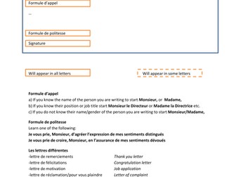 TEXT TYPE - Formal Letter