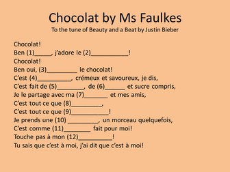 Chocolat Chanson