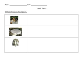 ancient Greece; Greek theatre activity