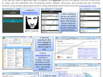 Socrative + Tagxedo = Student derived wordclouds
