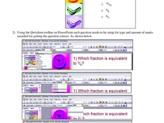 Creating Qwizdom Powerpoints