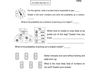 Probability Word Problems