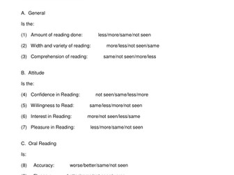 Paired reading - Evaluation