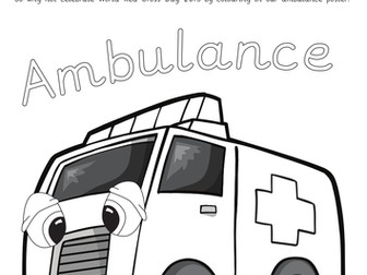World Red Cross Day colouring poster