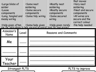 Yr7 project assessment resources