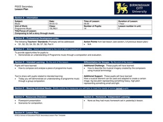 Programme Music Lesson 2 Year 10