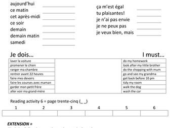 Making excuses about going out