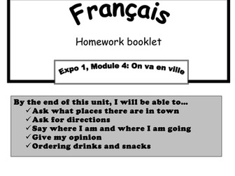 Expo 1 Homework booklet