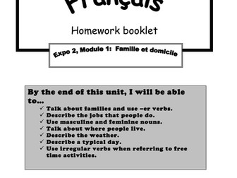 Expo 2 Homework booklets
