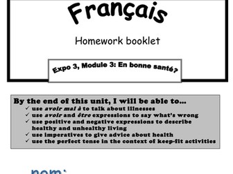 Expo 3 Homework booklets