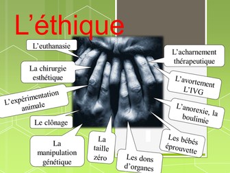 French: Ethics, morals, discussion, vocabulary