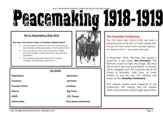 The Treaty of Versailles Revision Booklet