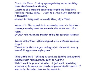 Easter Play Script - Three Trees