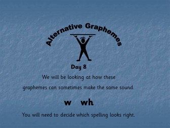Alternative Graphemes 1 (+ see 8wks of planning)