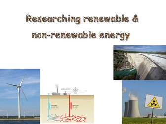 Renewable & non-renewable energy research