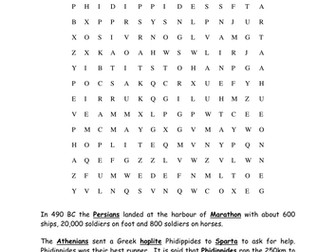 Battle of marathon word search