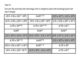 Calculating in standard form non-calculator